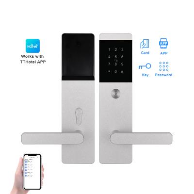 China Smart Hotel RFID Hotel Lock System, Electronic Digital Code Key Card TTlock TThotel APP WiFi Hotel Door Lock System for sale