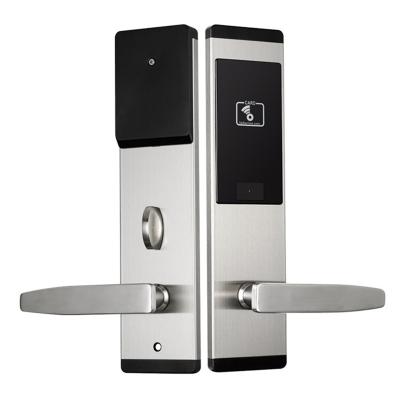 China Hotel Hotel Card Door Lock Access Control Rfid Card Stainless Steel Hotel Lock for sale