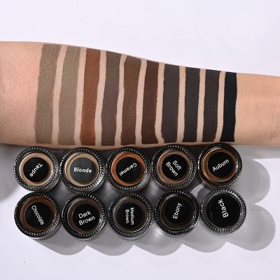 China Logo Eyebrow Cream Long Lasting Eyebrow Pomade Private Label Brow Tint Gel Custom 10 Eyebrow Makeup for sale