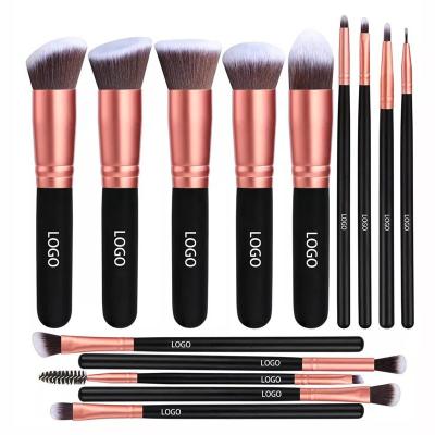 China Amazon environmental protection best selling OEM custom logo makeup brushes tresluces make up makeup brush set brush logo for sale