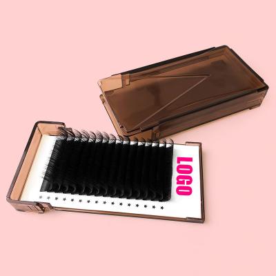 China Natural Soft Lash Volume Fan Eyelash Extension 6-25mm Length Lash Extensions for sale