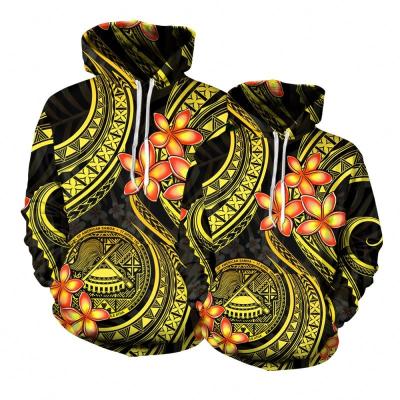 China Anti-Wrinkle Love Sweater Pod Tribal Samoa Logo Men Hoodies Matching Women Retro Polynesian Style Custom Oversized for sale