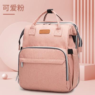 China With Foldable Diaper Bed Tote Diaper Bag Backpack USB Customization Luxury Storage Bag Large Capacity Diaper Bed for sale