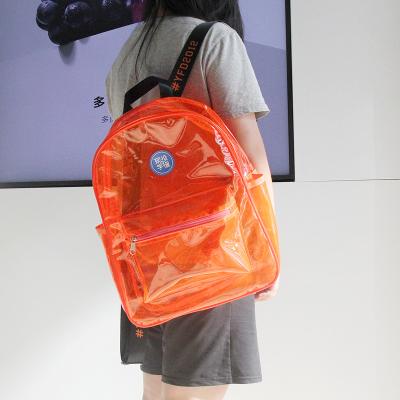 China Fashion New Arrival Transparent PVC Zipper PVC Backpack Waterproof Bag for sale