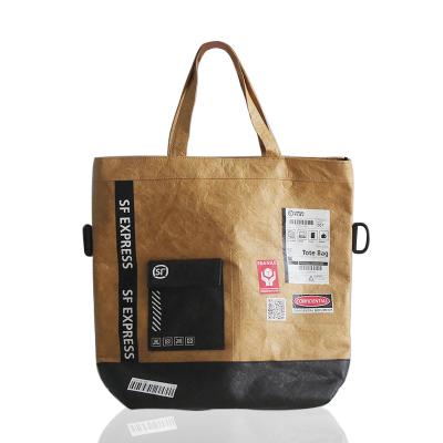 China Recycled Paper Materials OEM/ODM Dupont Tote Bag Fashion Design Dupont Shopping Bag for sale