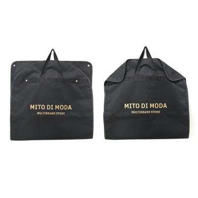 China Garment Storage Bag Custom Make 600D Polyester Suit Moving Bag Wholesale Foldable Garment Bag With Zipper for sale