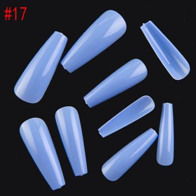 China High Quality Artificial French Coffin Art Tips Salon Use /Home DIY XXL Nail Press On Nail Tips for sale