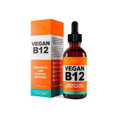 China Health Protects Vegan B12 Wholesale Liquid Drops Supports Cell Energy Production & Mood Sublingual Vitamin B12 Supplement for sale