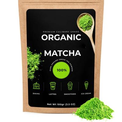 China Energy and Detox Private Label Matcha Green Tea Powder Premium Culinary Grade Powerful Antioxidant Energy and Healthy Metabolism for Latte for sale