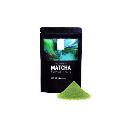 China Energy and Detox Organic Premium Private Label Matcha Green Tea Powder 100% All Natural Pure Unsweetened For Latte Cooking Iced Smoothie 100grams for sale