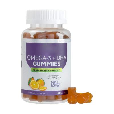 China immune & Vegan Anti-Fatigue Omega 3-6-9 & DHA Gummies Essential Fatty Acid Supplement 60 Counts for sale