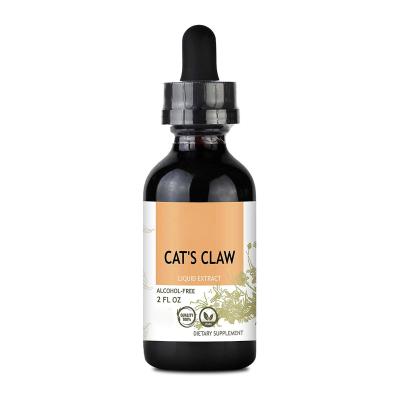 China Health Protects Hot Selling Cat's Claw Liquid Alcohol Free Organic Liquid Extract Promoting Muscle and Joint Immunity Wellbeing 60ml for sale