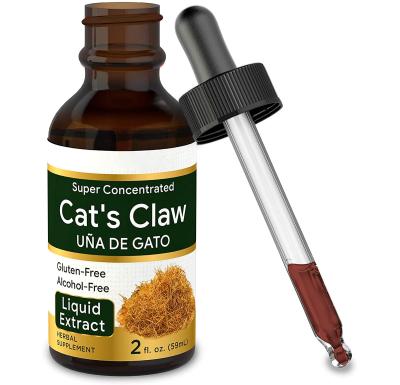 China 2drops/Day Private Label Cats Claw Tincture Alcohol Free 2 oz Vegetarian Gluten Free Liquid Extract Non GMO for sale