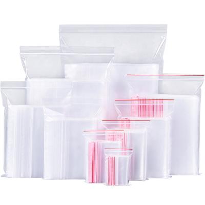 China Moisture Proof Transparent Packaging Materials Zip Lock Food Bags Plastic Packaging Bags for sale