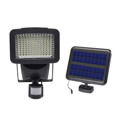 China Super Bright Hotel 120 LED Detector Sensor Outdoor Motion Activated Solar Powered Garden Light for sale