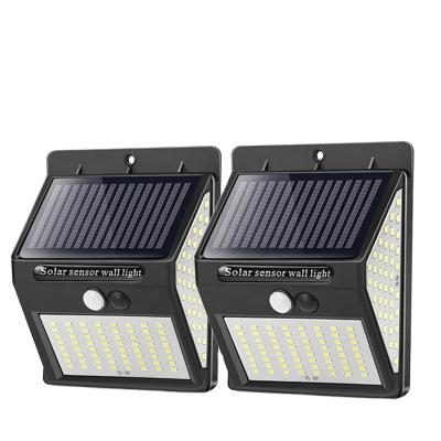 China Solar Warehouse 144 LED PIR Motion Sensor Outdoor Waterproof LED Wall Light for Garden Decoration for sale