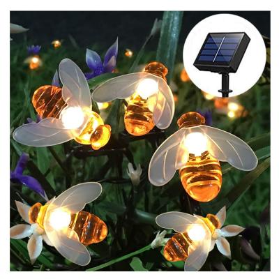 China Hot Selling Light Led Solar String Lights Honey Decorative Led Holiday Time Bee Shape String Lamp Solar Outdoor Yard String Lights for sale