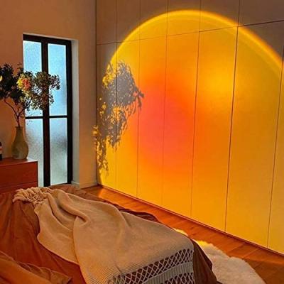 China Modern Halo Night Light Sunset Light, Projector Lamp Led Modern RGB Floor Projection Sunset Lamp for Photography Living Room Bedroom for sale