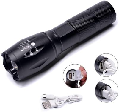 China Zoomable Led Zoom Light Super Bright Powerful Powerful Torch Tactical Led Pocket, Outdoor 1200 Lumen XML T6 Waterproof LED Self Camping Flashlight for sale