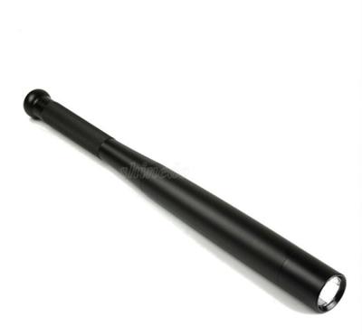 China Emergency 3 Modes LED Heavy Metal Baseball Bat Long Flashlight Built-in Battery Operated Torch Light For Safety for sale