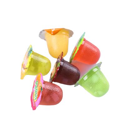 China 100pcs Round Low Fat Mini Fruit Jelly Gels Jar for sale