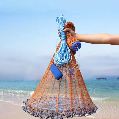 China Multifilament Factory Hand Throw Cord Rig With Frisbee Monofilament Fishing Casting Net for sale