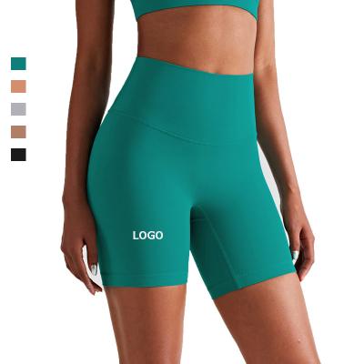 China Custom Women Breathable No Front Rise Butt Workout Tights Seam Yoga Shorts Lift High Waist Sexy Gaiters Wholesale Sportswear for sale