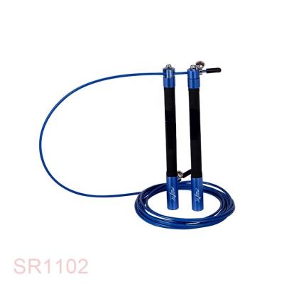 China High Quality + High Speed ​​Sbr Covered Steel Wire New Design Aluminum Adjustable Jump Handle Cross Rope for sale