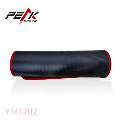 China PeakPower NBR Anti-Slip Yoga Mat With Hemming Cover 1830*610*8/10/12/15/20/25mm for sale