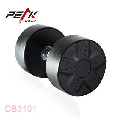 China High Quality PU Eco Free Gym Stress Equipment Gym PeakPower Rubber Dumbbell for sale