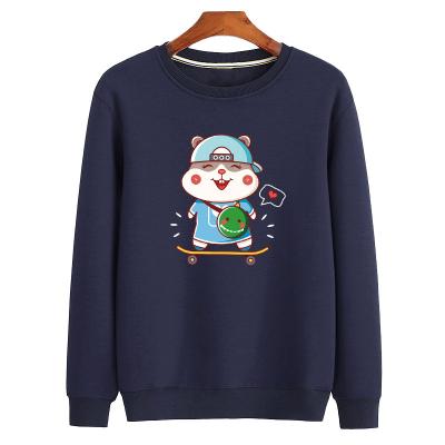 China Hot Sale Drop Shoulder Unisex Anti-wrinkle Solid Color Cotton Crewneck Pullover Women Oversized Sweatshirts for sale