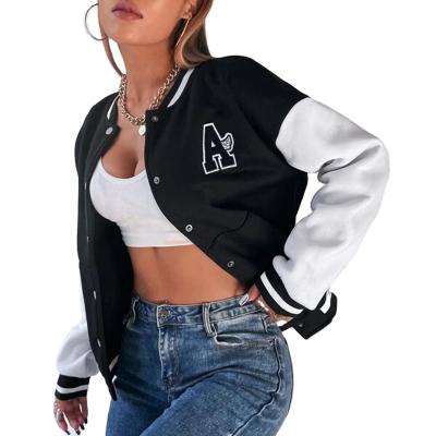 China Wholesale custom QUICK DRY custom women cropped bomber jackets women crop college jacket for sale