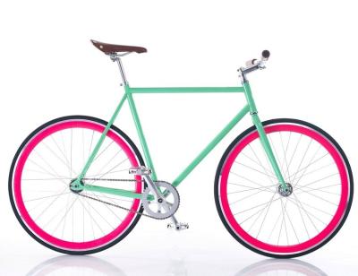 China Simple Custom Decal 700C Wheel Fixed Gear Bikes Fixies For Girls / Boys for sale