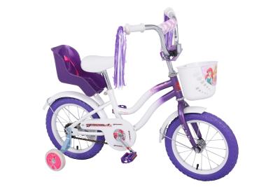 China Cute Purple 16 Inch Decal Lightweight Kids Bikes For Girls Pedal 9/16