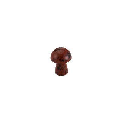 China Cute Mushroom Stone Pendant Carved Natural Crystal Healing Reiki Decoration Craft Home Decor Room Ornament Wholesale for sale