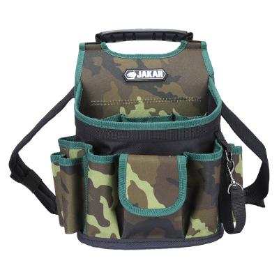 China Waterproof Camouflage Printed Belt Portable Electrician Large Waist Pocket Hand Carrying Large Capacity Electric Tool Kit Storage Bag for sale