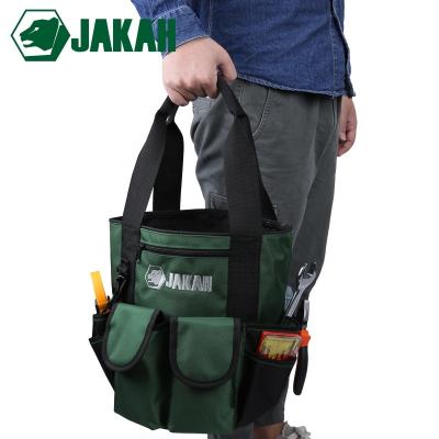 China 1680D Hand Capacity Bucket Packing Organizer Heavy Duty Electrician Waterproof Multi-pockets Opening Carry Tool Bag for sale