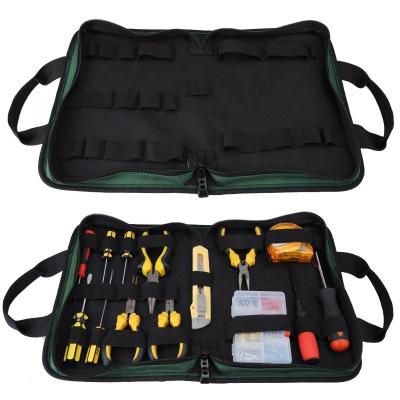 China Portable Small Tool Holder Network Repair Heavy Duty Tool Bag For Electrician Repairman Briefcase 1680D Portable Electrical Tool Kit Bag for sale