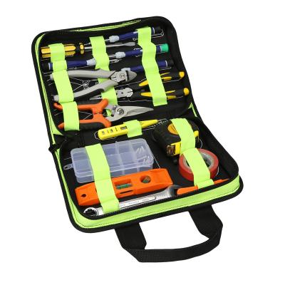 China Portable Small Tool Holder Network Repair Heavy Duty Tool Bag For Electrician Troubleshooter Briefcase 1680D Tool Kit Portable Electrical Ba for sale