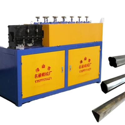 China Hotels MingYi Flower Pipe Making Embossing Machine Iron SS Metal Tube End Forming Machine for sale