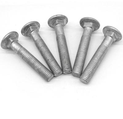 China Industry Round Head Square Neck Bolts Carbon Steel Deck Screws High Strength Blackened Carriage Bolts for sale