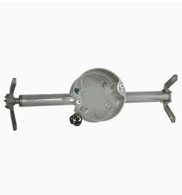 China Industry Retro Brace Gray Metal New Work Old Work Ceiling Fan Ceiling Electrical Box for sale