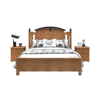 China All Good Quality Solid Wood Bedroom Furniture Popular Double Store To Bed Bedroom Furniture Solid Wood Beds for sale