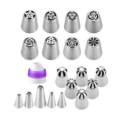 China Viable Good Quality Hot Selling Russian Beak Suit 20 Pieces Nozzle Set Cake Decorating For Baking for sale