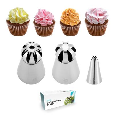 China Sustainable Hot Sale Cake Tools Cake Decorating Russian Ball Spouts For Baking for sale