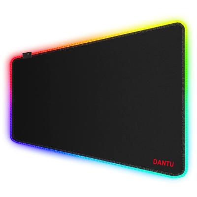 China Custom LED Glowing Marquee DANTU Xxl RGB LED Gaming Desk Mat Non-Slip USB Mouse Pad RGB Gaming Mouse Pad for sale