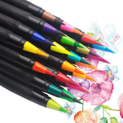 China Water-based Permanent Indelible Permanent Black  Water Proof Water Color Marker Pen Set for sale