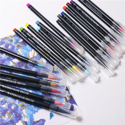 China Water-based Cheap Sketch  Professional Sketch Magic Ink Watercolor Brush Marker Pen Set for sale