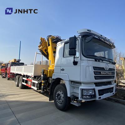 China TRUCK CRANE Shacman F3000 6x4 flatbed dropside cargo mounted crane truck for sale