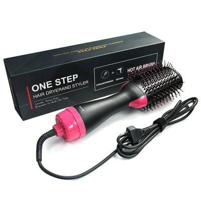 China Ionic Anti-Tangle Anti-Frizz Oval Design 1000w 2 Speed ​​3 Temperature Ergonomic Electric Hair Styler Brush Dryer Comb Settings for sale